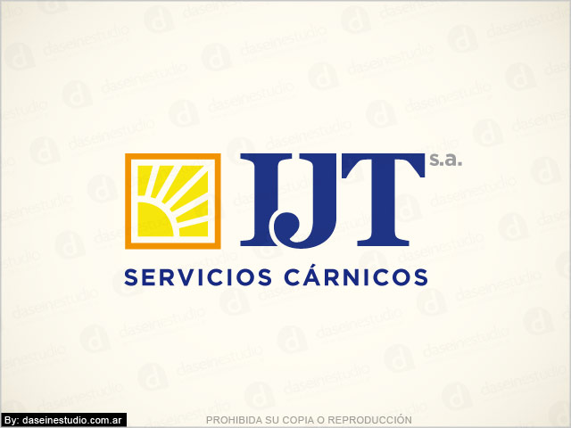 Diseño de logotipo IJT Servicios Cárnicos - Versión color