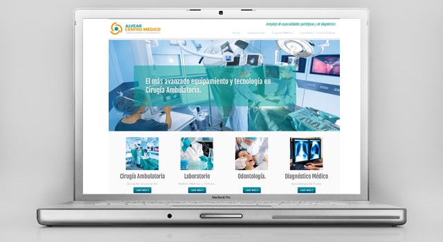 Diseño web Alvear Centro Médico Rosario