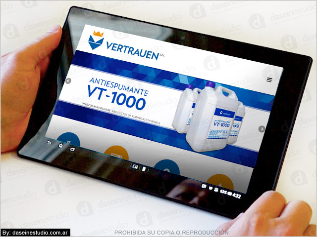 Diseño web responsive - Vista en Tablet