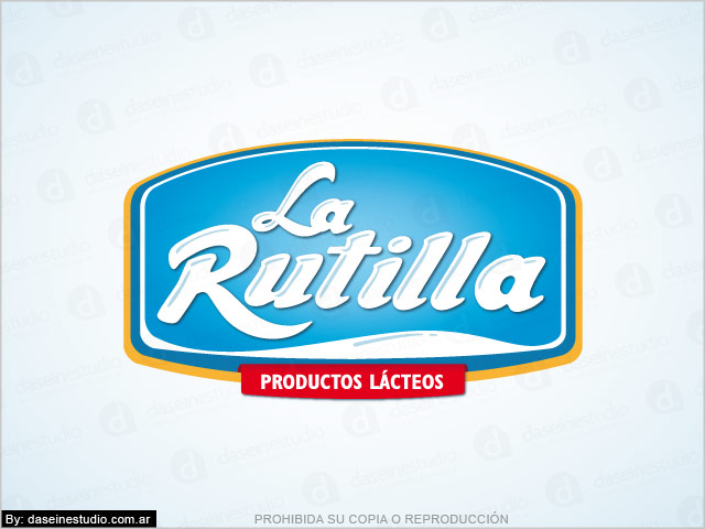 Diseño de Logotipo La Rutilla Productos Lácteos - Santiago del Estero - Fondo blanco: normalización de logotipo.