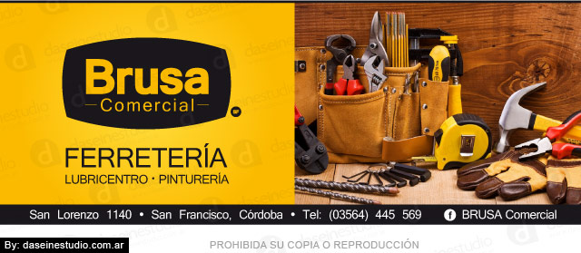 Diseño de Aviso para Revistas Ferretería San Francisco Córdoba Argentina