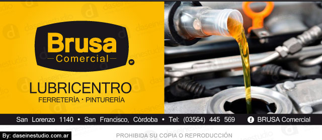 Diseño de Aviso para Revistas Lubricentro San Francisco Córdoba Argentina