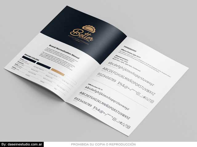 Manual de Marca (BrandBook) Better Empanadas Argentinas. Diseño de Manual de marca (brandbook) para Fastfood de empanadas argentinas